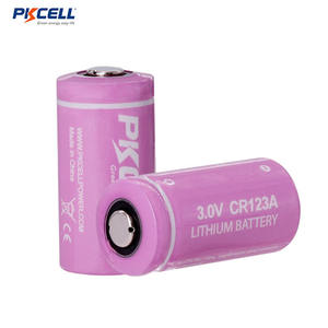 PKCELL 3V LiMnO2 Batterie CR123A <span class=keywords><strong>Cr</strong></span> <span class=keywords><strong>123a</strong></span> 1500mah Batterie Au Lithium pour Caméras - Product Image 2