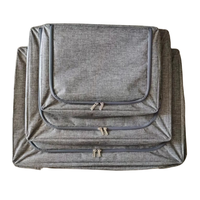 Cadre en métal pliable organisateur de stockage de vêtements grandes fenêtres claires boîte de rangement intégrée conteneur empilable pour l'espace de garde-robe