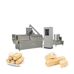 Cheese Peanut Butter Core Filling Bars Triangle Snack Food Extruder Machine