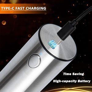 Stainless Steel Electric Ceramic Salt <b>Pepper</b> <b>Grinder</b> Set Rechargeable Adjustable Coarseness Eco-Friendly Dishwasher Safe 95ml - Product Image 5