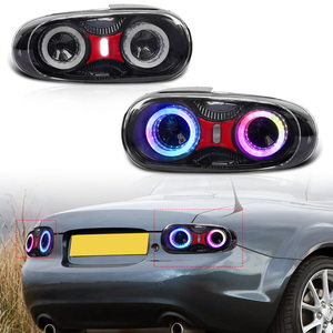 Conjunto de Luces Traseras Archaic New, Lámpara Trasera LED de 12V para <span class=keywords><strong>Mazda</strong></span> <span class=keywords><strong>MX</strong></span>-<span class=keywords><strong>5</strong></span> Roadster Miata MX5 NC, Animación de Inicio RGB Colorida - Product Image 1