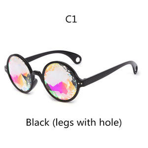 Gafas de Sol Redondas Personalizadas al por Mayor, Estilo Steampunk, para Hombres y Mujeres, Ideales para Festivales, Cosplay y Fiestas, con Lentes Caleidoscopio - Product Image 5