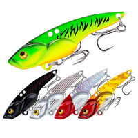 Hameçon triple anti-rouille avec revêtement en téflon, leurre vibrant en métal pour la pêche en kayak