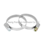 Collier de serrage en acier inoxydable pour tuyau d'eau, 8mm-300mm, avec boulons de fixation, plage d'application