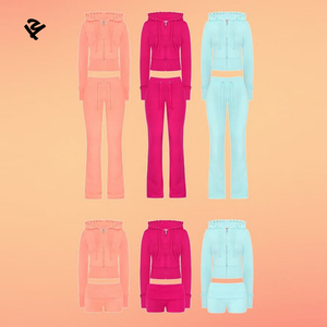 Set di <span class=keywords><strong>abbigliamento</strong></span> da <span class=keywords><strong>donna</strong></span> personalizzato Set di <span class=keywords><strong>abbigliamento</strong></span> <span class=keywords><strong>donna</strong></span> all'<span class=keywords><strong>ingrosso</strong></span> di flanella da <span class=keywords><strong>donna</strong></span> Set due pezzi con cerniera e pantaloni della tuta Set - Product Image 2