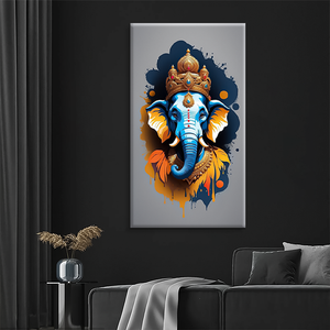 لوحة قماشية تزيينية لصورة فيل، ملصق للمنزل، مناسبة لتعليقها في قاعة المدخل وغرفة المعيشة - Product Image 4