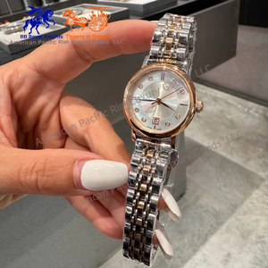 Nouvelle montre à quartz pour femmes, élégante, en acier inoxydable, simple, pour femmes d'affaires, avec boucle papillon, montre exquise - Product Image 1