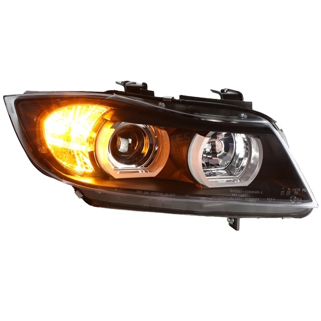 CARMATES Hot Selling Headlight Assembly DRL Front Lamps Turn Signal Halongen Head Light for BMW 3 Series E90 2005 2006 - 2012