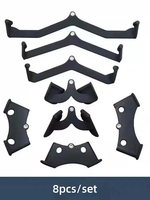 Accessoires de fitness 1 pièce en acier robuste pour machine de musculation, avec néoprène confortable, pour rameur, barre en V, barre en T et curl biceps