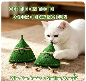 Juguete para Gatos con Forma de Zongzi, con Hierba Gatera y Campanas, Juguete Seguro para Masticar y Limpiar los Dientes, de Fibra Vegetal Natural, para Gatos - Product Image 3