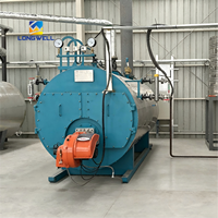 Boiler Air Panas Berbahan Bakar Batubara Hemat Energi 1-20 Ton Industri Tekanan Rendah Horizontal Tabung Air Otomatis