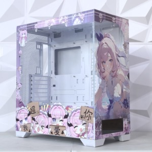 CSGO Print <span class=keywords><strong>Kime</strong></span> Vk03 Écran d'affichage Anime Themed 360 ATX Boîtier d'ordinateur Châssis trempé personnalisé pour tours d'ordinateur et étuis - Product Image 2