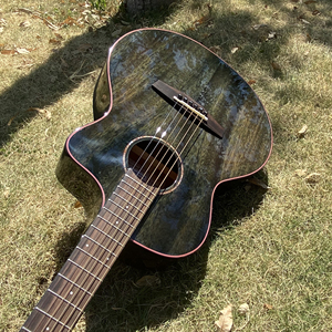 <span class=keywords><strong>Guitarra</strong></span> Acústica de Viaje de Tamaño Pequeño, Fabricada en China, Estilo <span class=keywords><strong>Vintage</strong></span>, de Madera Maciza de Caoba, 36 Pulgadas - Product Image 6