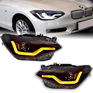 Phare avant <span class=keywords><strong>BMW</strong></span> F20 pour <span class=keywords><strong>BMW</strong></span> Série 1 F20 2012-2015 <span class=keywords><strong>116i</strong></span> <span class=keywords><strong>118i</strong></span> – Ensemble de phares LED amélioré avec DRL et clignotants séquentiels - Product Image 1