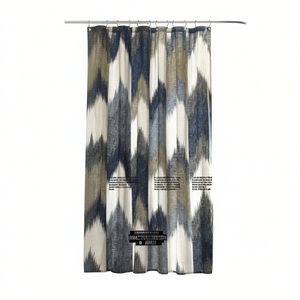 Rideau de douche imprimé en coton, design bohème moderne, couverture de salle de bain, qualité supérieure D0100H7UTN2 - Product Image 1