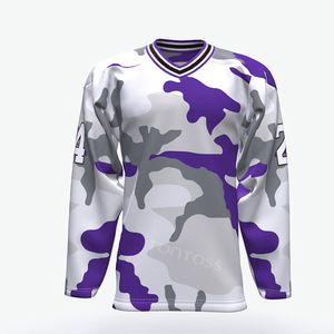 เสื้อยืดเสื้อแจ็คเก็ตมีฮู้ดสำหรับเล่นกีฬาฮ็อกกี้น้ำแข็ง - Product Image 1