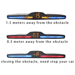 125x15x30 mét không thấm nước <span class=keywords><strong>LED</strong></span> cảm biến đỗ xe Hệ thống DC 12V Đèn nền màn hình hiển thị Kit sao lưu Detector 4 mắt xe ngược - Product Image 3