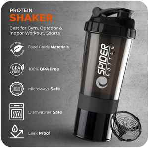Custom Logo 500ml PP Plastic Reusable Lid <b>Shaker</b> Drinkware Portable Classic Tumbler Hiking Sports Gym Fitness Protein Cycling - Product Image 4