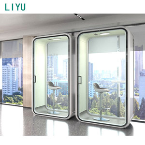 Fábrica de Muebles Liyu Vende Directamente Cabinas Acústicas de Oficina, Espacios Modulares Privados y Silenciosos de Aluminio para Hoteles y Escuelas - Product Image 2