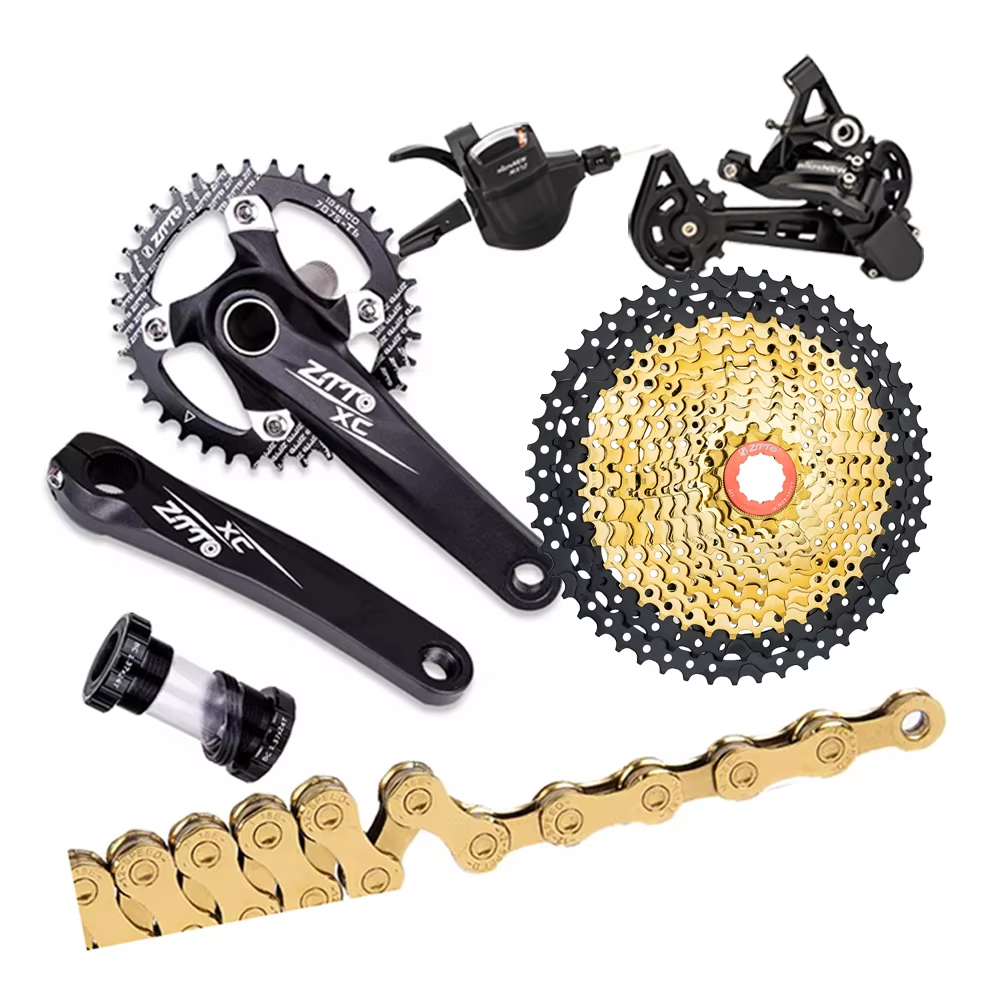 ZTTO 12-скоростной комплект для MTB-велосипеда, набор микро-сплайна, 11-52 т, кривошер, стальной сплав, рычаг переключения передач, цепь 108 велосипеда, колесо свободного хода