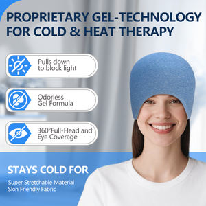 Compresa de Gel Frío/Caliente Reutilizable, Multiusos, para Terapia de Compresión en Casos de <span class=keywords><strong>Migraña</strong></span> y Dolor de Cabeza - Product Image 3