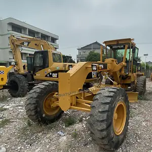 Shanghai kullanılan makine japonya Caterpillar 140H motorlu greyder. CAT 140 yol inşaat makinesi greyder çin