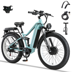 Bicicleta de Montaña Eléctrica con Suspensión Completa, Cuadro de Aluminio, Motor sin Escobillas, Largo Alcance, 60V/35AH, Batería de Litio, Envío Directo desde Almacén en la UE, Excee - Product Image 1