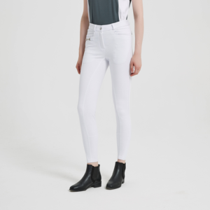 Pantalones de Montar Blancos de Alta Gama para Mujer, Personalizados, con Costuras Modernas, Elásticos y con Silicona para Productos Ecuestres, Se Pueden Personalizar - Product Image 4