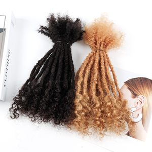 Extensions de cheveux 100% naturels en gros : Locs, <span class=keywords><strong>Dreadlocks</strong></span> au crochet, Boom Locs tressées pour femmes noires - Product Image 1