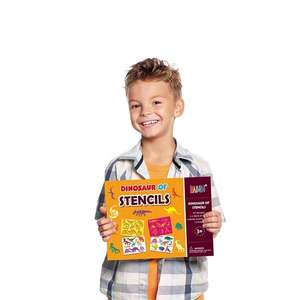 Tablero de dibujo de plástico ecológico personalizado al por mayor, juegos de plantillas para niños, plantilla de dinosaurio, juguete de dibujo educativo - Product Image 4