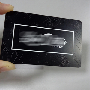 บัตรส่วนลดทำจากสเตนเลสสีดำด้านสลักโลโก้/ข้อความ VIP - Product Image 5