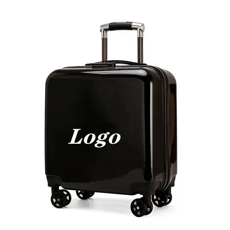 Customized Travel Luggae bags Waterproof Black Luggage case carry on suitcase large suitcase cheap
