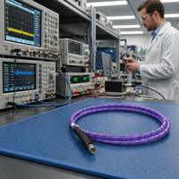 Cable de prueba RF blindado de cobre de baja pérdida de 18G para ensamblaje de analizador de redes, conectores N/SMA, estable en amplitud y fase, macho/hembra, alta calidad