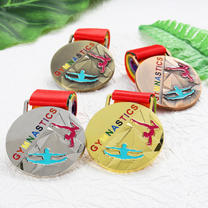 Medallas de Gimnasia Rítmica, Chapadas en Oro, Plata, Cobre y <span class=keywords><strong>Latón</strong></span>, Personalizadas, Medallas Deportivas con Grabado en Esmalte, Medalla de Carrera - Product Image 2