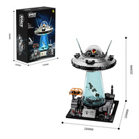 T1130 Blocs de construction OVNI spatiaux Explorateurs extraterrestres Nave spatiale Jouets électriques en plastique ABS à assembler Cadeau transfrontalier