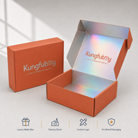 Caja de Cartón Corrugado Personalizada Directo de Fábrica con Laminación Holográfica para Suscripciones de Belleza y Embalaje de Regalos