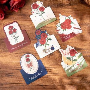 <span class=keywords><strong>Carte</strong></span> de voeux tridimensionnelle Rose avec sens rétro de la cérémonie pour les festivals, les anniversaires, la fête des mères, la <span class=keywords><strong>carte</strong></span> pliable - Product Image 6