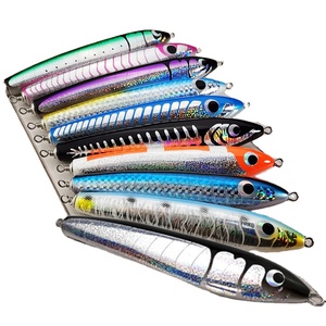 Leurre de pêche artificiel WD102 120g 140g pour gros poissons, leurre de traîne en bois, leurre de surface, logo personnalisé, leurre de pêche en eau profonde, leurre de bateau, stickbaits GT - Product Image 1