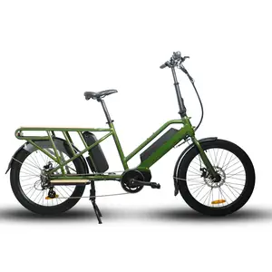 24 "Город шин модель G20-CARGO электронного велосипеда 48V/500W DAPU средне-приводной двигатель Электрический грузовой велосипед