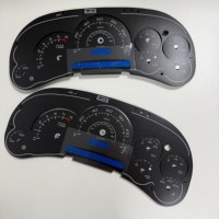 Autocollant de recouvrement pour tableau de bord de voiture, plaque de protection pour jauge de vitesse, pièces de réparation, accessoires intérieurs automobiles en plastique