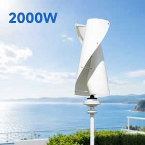 เครื่องกำเนิดไฟฟ้าพลังงานลมแบบเกลียวขนาดเล็ก 2000 วัตต์ พร้อมมอเตอร์เรียงกระแสในตัว ประสิทธิภาพสูง สำหรับการจ่ายไฟฟ้าในชนบท - Product Image 2
