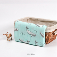 120*120cm bébé Swaddle couverture coton bio bambou mousseline Swaddle Wrap mousseline bébé couverture de sécurité pour les nouveau-nés