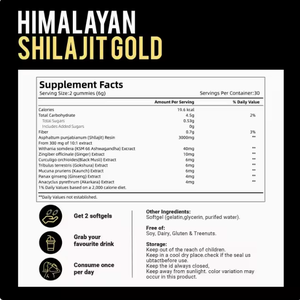 Gomitas de Shilajit Puro del Himalaya con Ashwagandha y Ácido Fúlvico, Suplemento de 60 Piezas, Energía, Concentración, Apoyo Inmunológico, Sin Azúcar - Product Image 6