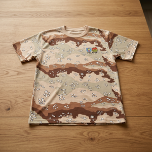 T-shirt à manches courtes pour homme, 100% coton, camouflage, col rond, respirant, décontracté, vêtements d'été pour l'extérieur, vêtements techniques pour l'extérieur - Product Image 2