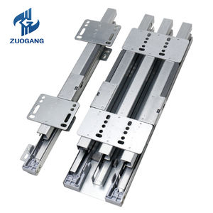 Glissière encastrée à extension complète pour <span class=keywords><strong>rail</strong></span> de tiroir d'armoire <span class=keywords><strong>Rail</strong></span> télescopique caché à montage inférieur - Product Image 2