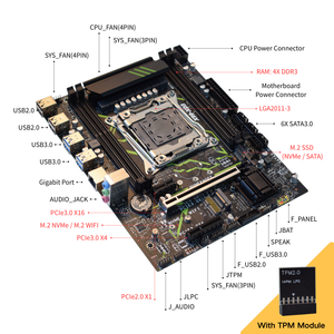 ชุด M-ATX X99-XD3ใหม่ชุดรองรับการบูตที่มีความปลอดภัย Win11 4X การบูตที่ DDR3สล็อตหน่วยความจำ Intel Xeon <span class=keywords><strong>E5</strong></span> <span class=keywords><strong>V3</strong></span> <span class=keywords><strong>2678</strong></span> TPM2.0 DDR3เมนบอร์ด X99แบบผสม - Product Image 5