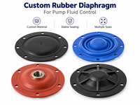 Diaphragme en caoutchouc NBR EPDM Silicone moulé sur mesure pour pompes de contrôle de fluides