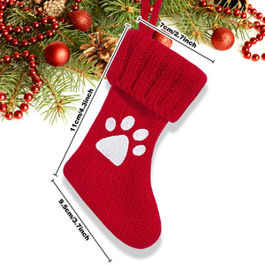 <strong>Christmas</strong> Tree Decoration <strong>Christmas</strong> <strong>Stockings</strong> <strong>Candy</strong> Gift Bag Knitted Red Snowflake Letters Alphabet <strong>Christmas</strong> <strong>Stockings</strong> - Product Image 3