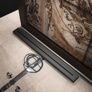 Desagüe de Ducha Lineal Rectangular de Acero Inoxidable Pulido para Baño de Hotel, con Inserto para Azulejos, Ecológico - Product Image 3