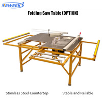 NEWEEK Vente flash Scie à table coulissante portable de 8 pouces pour la coupe du bois sans poussière